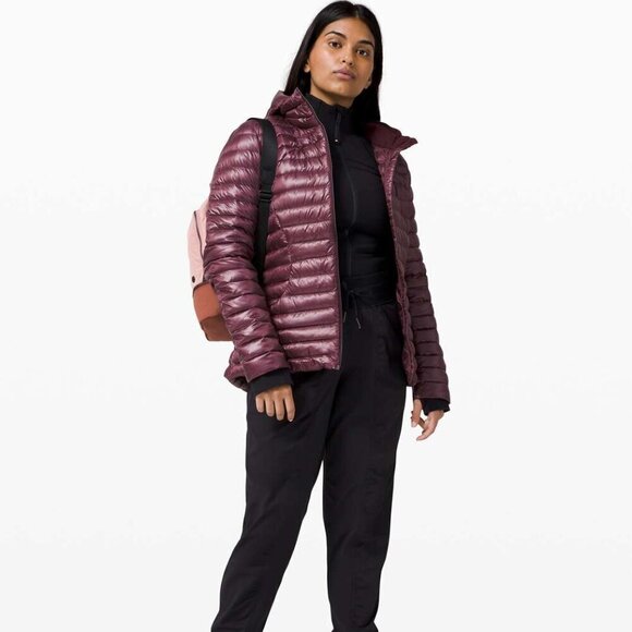 Lululemon Pack It Down Jacket *Shine Bordeaux Drama- Size 8 - Picture 3 of 12